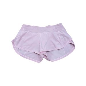 Soft pink lululemon shorts